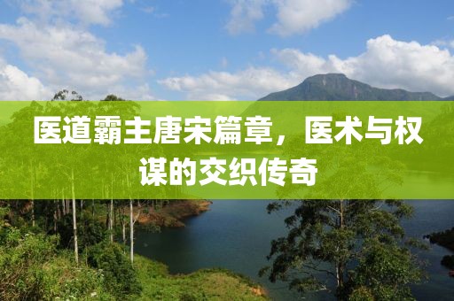 医道霸主唐宋篇章，医术与权谋的交织传奇