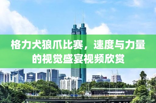 格力犬狼爪比赛，速度与力量的视觉盛宴视频欣赏