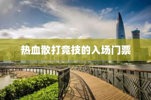 热血散打竞技的入场门票