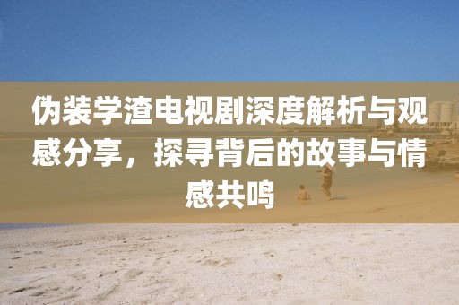 伪装学渣电视剧深度解析与观感分享，探寻背后的故事与情感共鸣