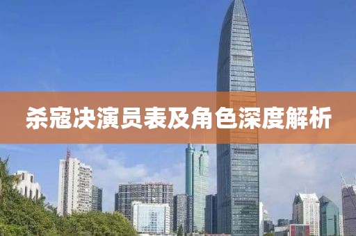 杀寇决演员表及角色深度解析