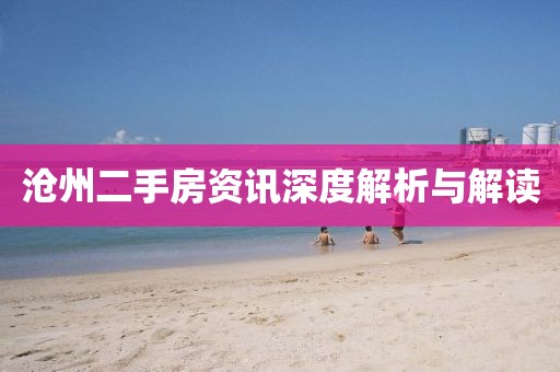 沧州二手房资讯深度解析与解读