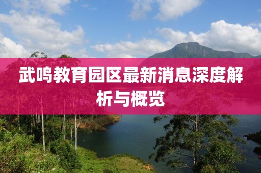 武鸣教育园区最新消息深度解析与概览