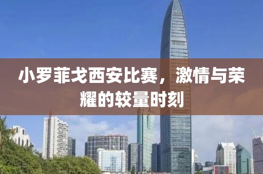 小罗菲戈西安比赛，激情与荣耀的较量时刻