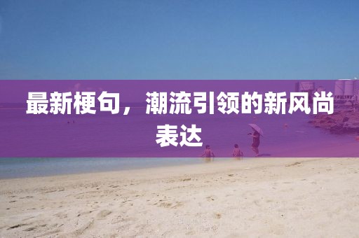 最新梗句，潮流引领的新风尚表达