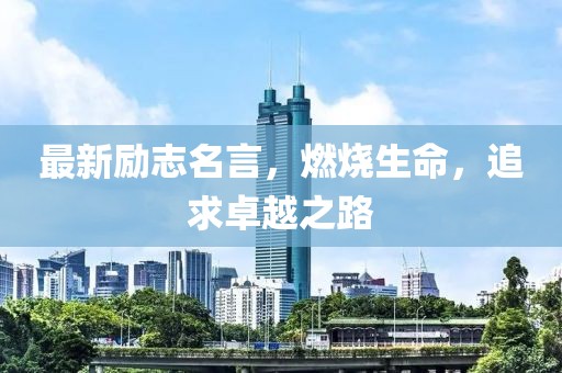 最新励志名言，燃烧生命，追求卓越之路