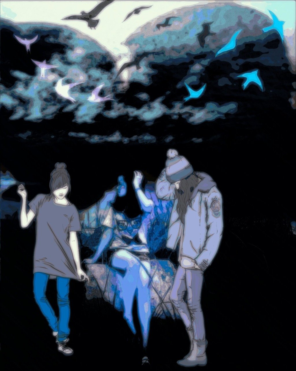 黑暗动漫头像女，神秘魅力的独特展现与独特魅力风采